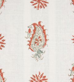 Persian Paisley Fabric by Titley and Marr Terracotta&Sage Persian Paisley Fabric by Titley and Marr Terracotta&Sage