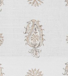 Persian Paisley Fabric by Titley and Marr Dove&Sand Persian Paisley Fabric by Titley and Marr Dove&Sand