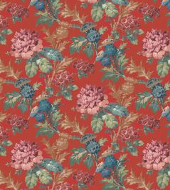 Tobermory Fabric by Arley House Scarlet Tobermory Fabric by Arley House Scarlet