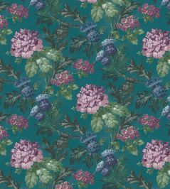 Tobermory Fabric by Arley House Teal Tobermory Fabric by Arley House Teal