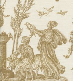 Toile Baptiste Fabric by Lewis & Wood Dijon Toile Baptiste Fabric by Lewis & Wood Dijon