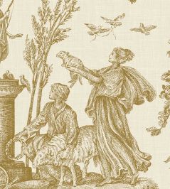 Toile Baptiste Wallpaper by Lewis & Wood Dijon Toile Baptiste Wallpaper by Lewis & Wood Dijon
