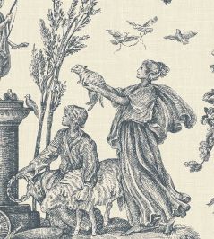 Toile Baptiste Wallpaper by Lewis & Wood Moule Toile Baptiste Wallpaper by Lewis & Wood Moule