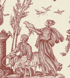 Toile Baptiste Wallpaper by Lewis & Wood Rhone Toile Baptiste Wallpaper by Lewis & Wood Rhone