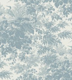 Toile Wallpaper by Jannelli&Volpi Blue Toile Wallpaper by Jannelli&Volpi Blue