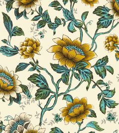 Tonquin Wallpaper by Clarke & Clarke Chartreuse Tonquin Wallpaper by Clarke & Clarke Chartreuse