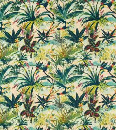 Toucan Fabric by Clarke & Clarke Blush Toucan Fabric by Clarke & Clarke Blush