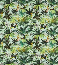 Toucan Outdoor Fabric by Clarke & Clarke Sky Toucan Outdoor Fabric by Clarke & Clarke Sky