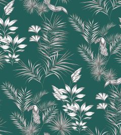 Toucan Toile Wallpaper by Ohpopsi Rainforest Green Toucan Toile Wallpaper by Ohpopsi Rainforest Green