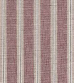 Tourmaline Stripe Fabric by Ian Mankin Garnet / Powder Tourmaline Stripe Fabric by Ian Mankin Garnet / Powder