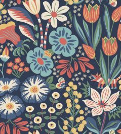 Tradgarden Wallpaper by Borastapeter Blue Tradgarden Wallpaper by Borastapeter Blue