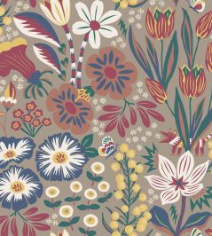 Tradgarden Wallpaper by Borastapeter Red Tradgarden Wallpaper by Borastapeter Red