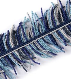 Trail Fringe Trim by Christopher Farr Cloth Dark Indigo Trail Fringe Trim by Christopher Farr Cloth Dark Indigo