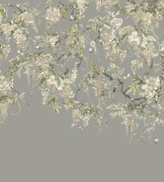 Trailing Wisteria Mural by Ohpopsi Linen & Stone Trailing Wisteria Mural by Ohpopsi Linen & Stone
