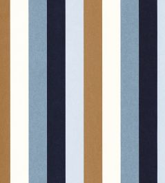 Transat Wallpaper by Casamance Bleu Persan/Or Transat Wallpaper by Casamance Bleu Persan/Or