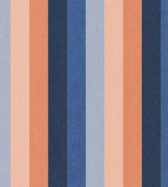 Transat Wallpaper by Casamance Marine/Corail Transat Wallpaper by Casamance Marine/Corail