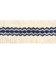 Trapeze Border Trim by Christopher Farr Cloth Dark Indigo Trapeze Border Trim by Christopher Farr Cloth Dark Indigo