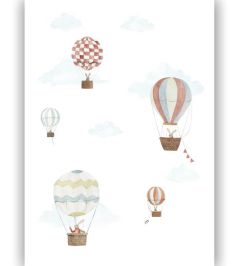 Travel Around The World Mural by Casadeco Blanc Travel Around The World Mural by Casadeco Blanc