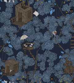 Treehouse Wallpaper by Rebel Walls Night Treehouse Wallpaper by Rebel Walls Night