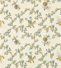 Trelliage Wallpaper by Sanderson Chamomile/Chalk Trelliage Wallpaper by Sanderson Chamomile/Chalk