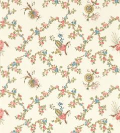 Trelliage Wallpaper by Sanderson Raspberry/Stone Trelliage Wallpaper by Sanderson Raspberry/Stone
