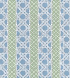Trelliage Fabric by Thibaut Cornflower and Clover Trelliage Fabric by Thibaut Cornflower and Clover
