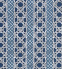 Trelliage Fabric by Thibaut Navy and Cadet Trelliage Fabric by Thibaut Navy and Cadet
