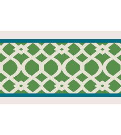 Trellis Border 8cm Wallpaper by Parker & Jules Emerald Trellis Border 8cm Wallpaper by Parker & Jules Emerald