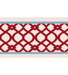 Trellis Border 8cm Wallpaper by Parker & Jules Raspberry Trellis Border 8cm Wallpaper by Parker & Jules Raspberry