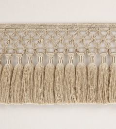 Trellis Fringe Trimming by Romo Pale Gold Trellis Fringe Trimming by Romo Pale Gold
