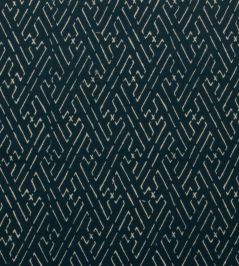 Trellis Fabric by Titley and Marr Prussian Trellis Fabric by Titley and Marr Prussian