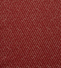 Trellis Fabric by Titley and Marr Tomato Trellis Fabric by Titley and Marr Tomato