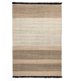Tres Stripes Rug by Nanimarquina Black Tres Stripes Rug by Nanimarquina Black