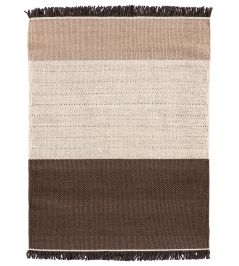 Tres Stripes Rug by Nanimarquina Chocolate Tres Stripes Rug by Nanimarquina Chocolate