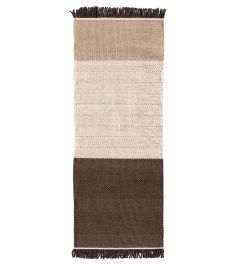 Tres Stripes Runner Rug by Nanimarquina Chocolate Tres Stripes Runner Rug by Nanimarquina Chocolate