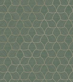 Tressana Wallpaper by Casamance Celadon/Dore Tressana Wallpaper by Casamance Celadon/Dore