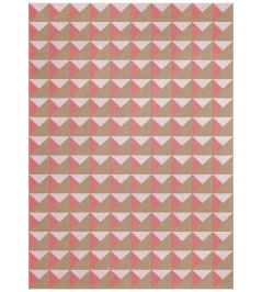 Triangle Rug by Layered Persimmon Pink Triangle Rug by Layered Persimmon Pink