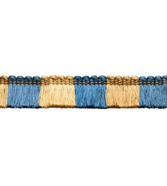 Trianon Blocked Brush Fringe Trimming by Samuel & Sons Lapis Trianon Blocked Brush Fringe Trimming by Samuel & Sons Lapis