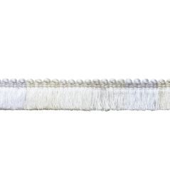 Trianon Blocked Brush Fringe Trimming by Samuel & Sons Pearl Trianon Blocked Brush Fringe Trimming by Samuel & Sons Pearl