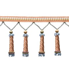 Trianon Carved Beaded Fringe Trimming by Samuel & Sons Marzipan Trianon Carved Beaded Fringe Trimming by Samuel & Sons Marzipan