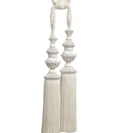 Trianon Double Tassel Tieback Trimming by Samuel & Sons Pearl Trianon Double Tassel Tieback Trimming by Samuel & Sons Pearl