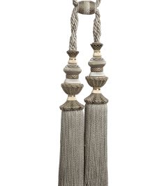 Trianon Double Tassel Tieback Trimming by Samuel & Sons Sterling Trianon Double Tassel Tieback Trimming by Samuel & Sons Sterling
