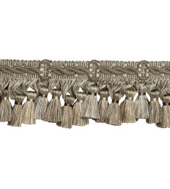 Trianon Scalloped Tassel Fringe Trimming by Samuel & Sons Sterling Trianon Scalloped Tassel Fringe Trimming by Samuel & Sons Sterling