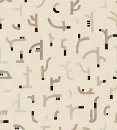 Tribal Tongue Wallpaper by Tres Tintas Beige Tribal Tongue Wallpaper by Tres Tintas Beige