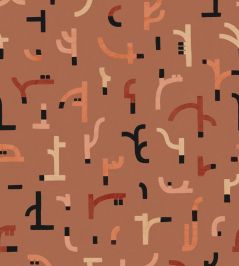 Tribal Tongue Wallpaper by Tres Tintas Red Tribal Tongue Wallpaper by Tres Tintas Red