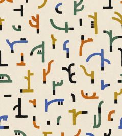 Tribal Tongue Wallpaper by Tres Tintas White Tribal Tongue Wallpaper by Tres Tintas White