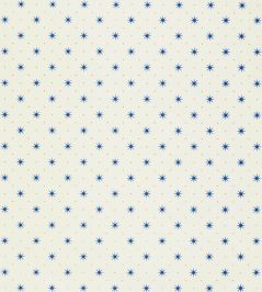 Trixie Wallpaper by Scalamandre Blue & Gold On White Trixie Wallpaper by Scalamandre Blue & Gold On White