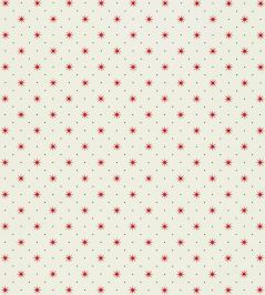 Trixie Wallpaper by Scalamandre Red & Black On White Trixie Wallpaper by Scalamandre Red & Black On White