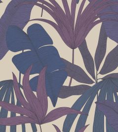 Tropical Palm Wallpaper by Eijffinger Purple / Lilac Tropical Palm Wallpaper by Eijffinger Purple / Lilac