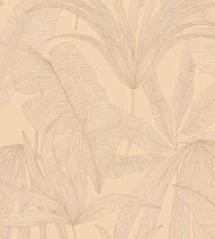 Tropical Leaf Wallpaper by Eijffinger Yellow / Ochre / Gold Tropical Leaf Wallpaper by Eijffinger Yellow / Ochre / Gold